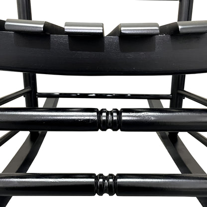 Classic Black Porch Rocking Chair
