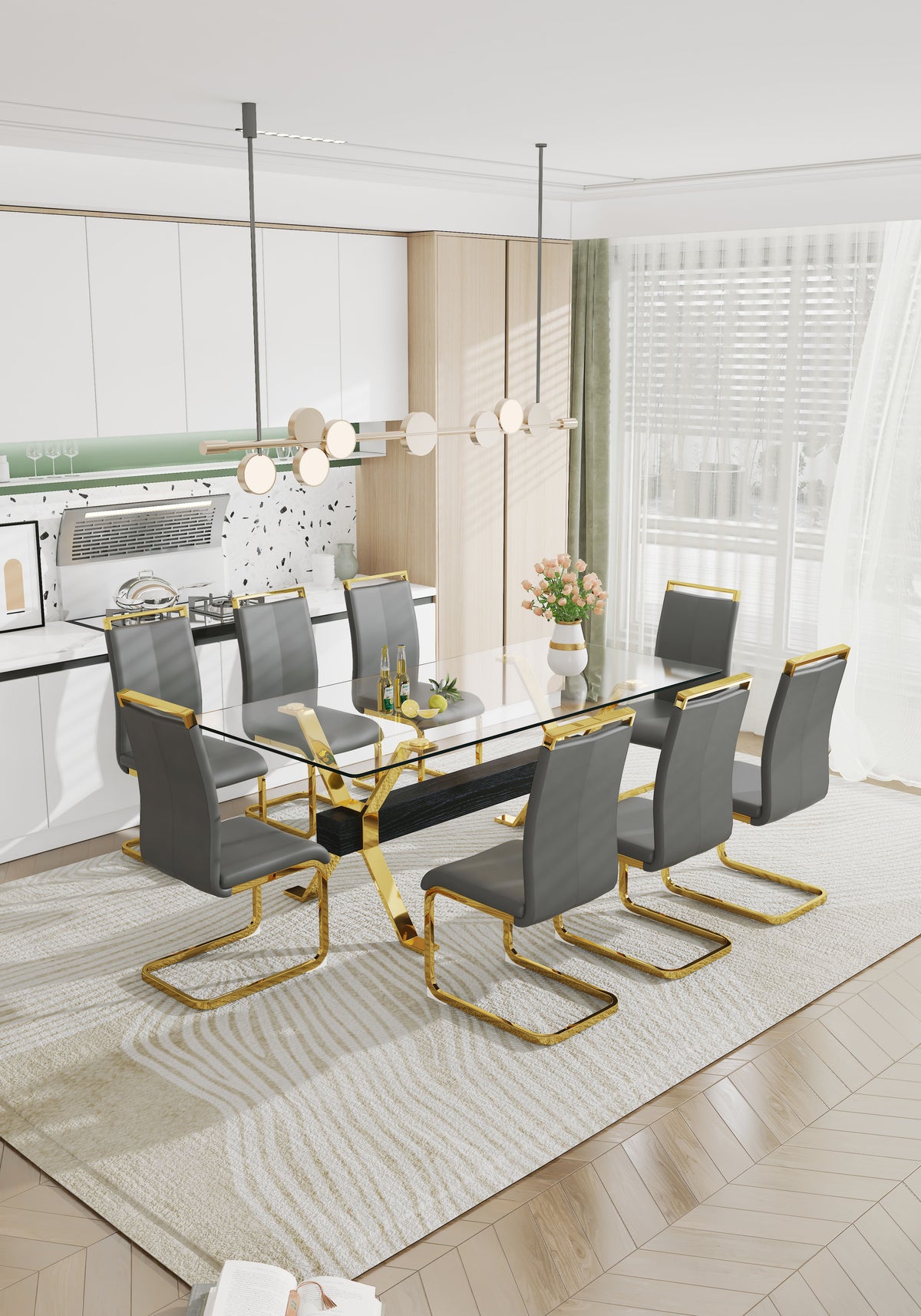 Tempered Glass Dining Table
