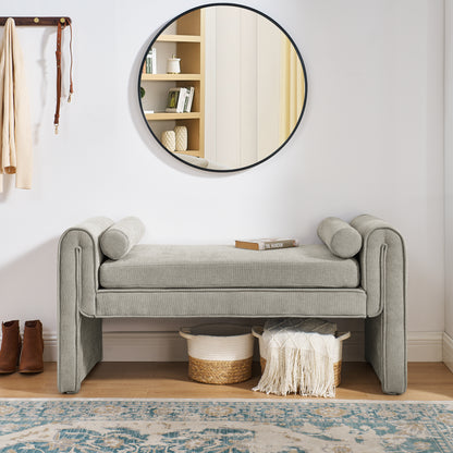 Bedroom Storage Island Cabinet Gray