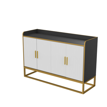 Modern Buffet Cabinet Black Gloss