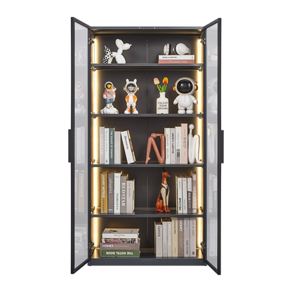 Modern Display Storage Cabinet with Shelves