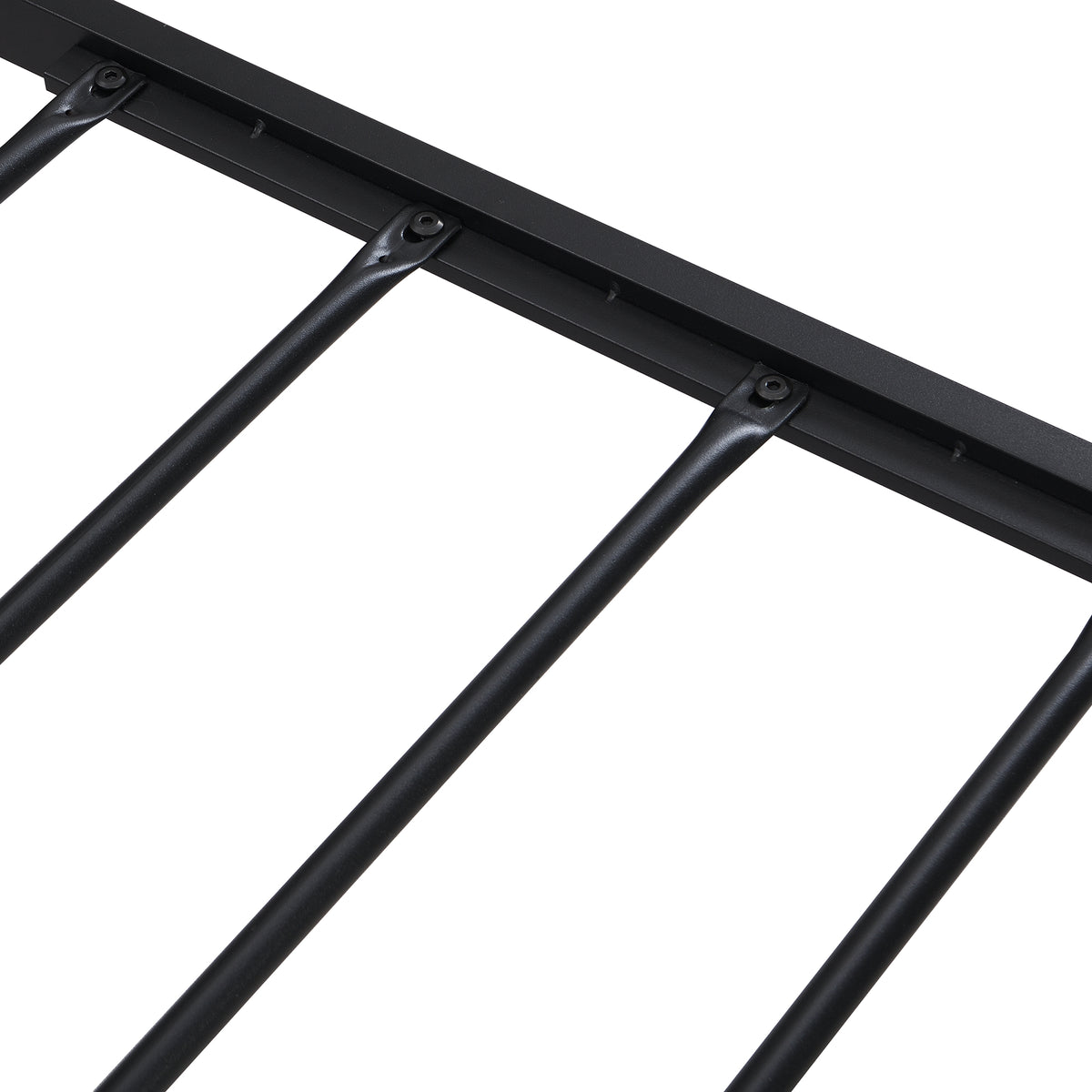 Metal Platform Bed with USB Liner Beige