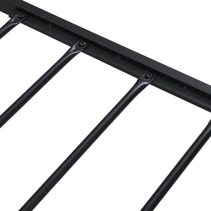 Metal Platform Bed with USB Liner Beige