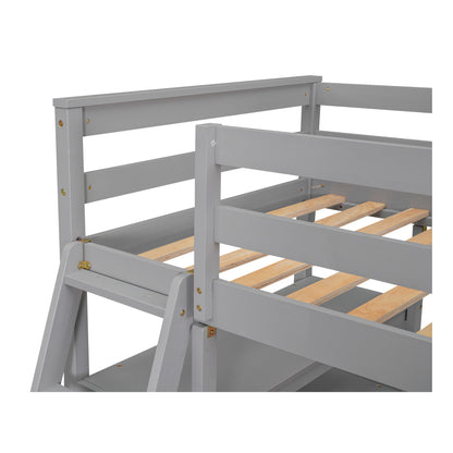 Twin Loft Bed Gray