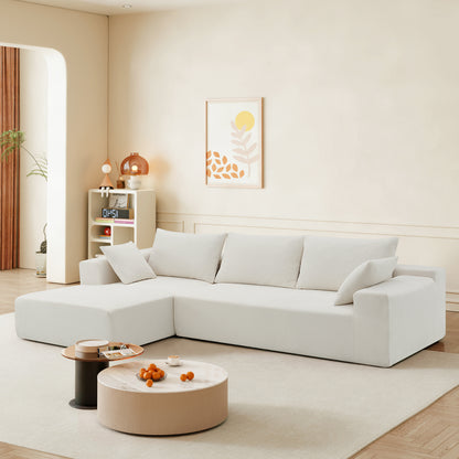 Modular Sectional Sofa – White Linen