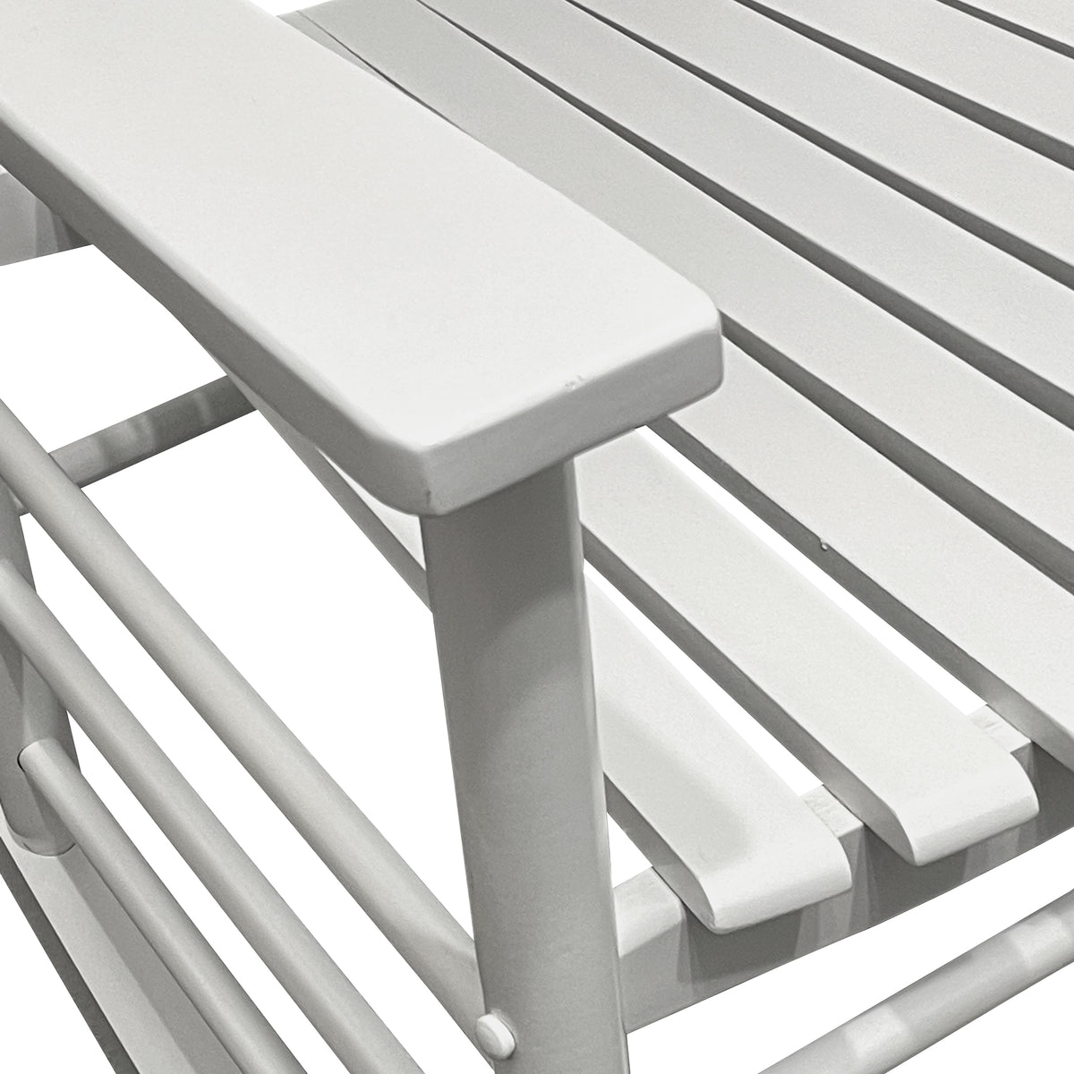 Classic White Porch Rocking Chair