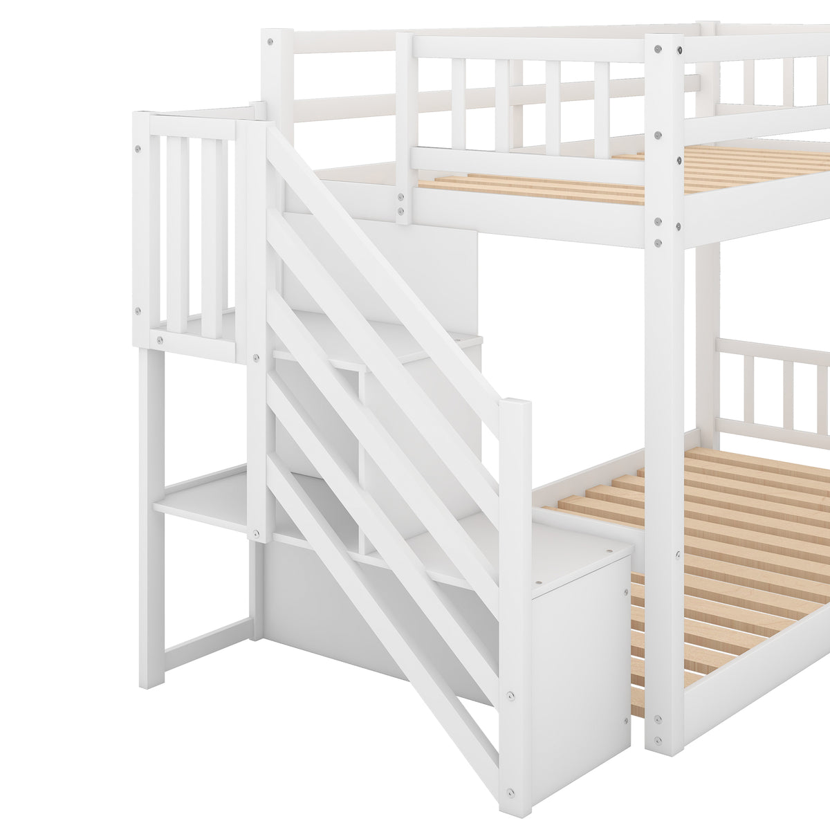 Twin Bunk Bed White