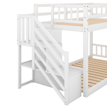 Twin Bunk Bed White