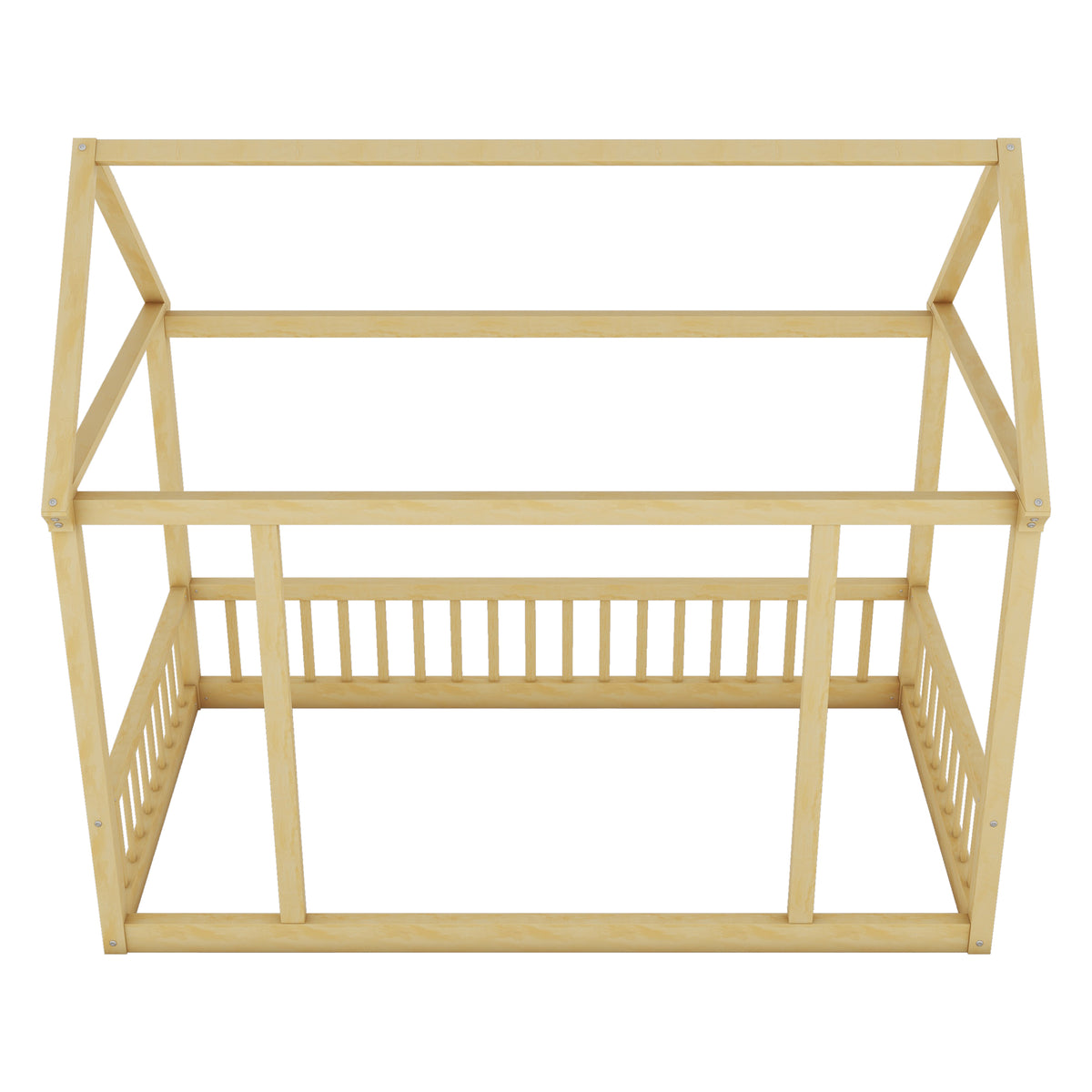 Twin Floor Bed Natural