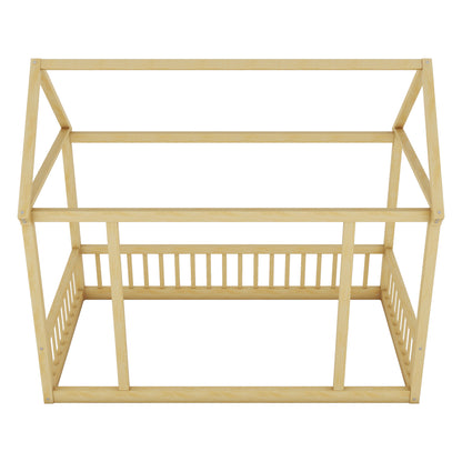 Twin Floor Bed Natural