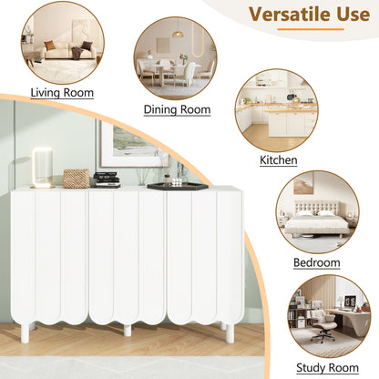 Cream Shoe Cabinet with Solid Wood Legs