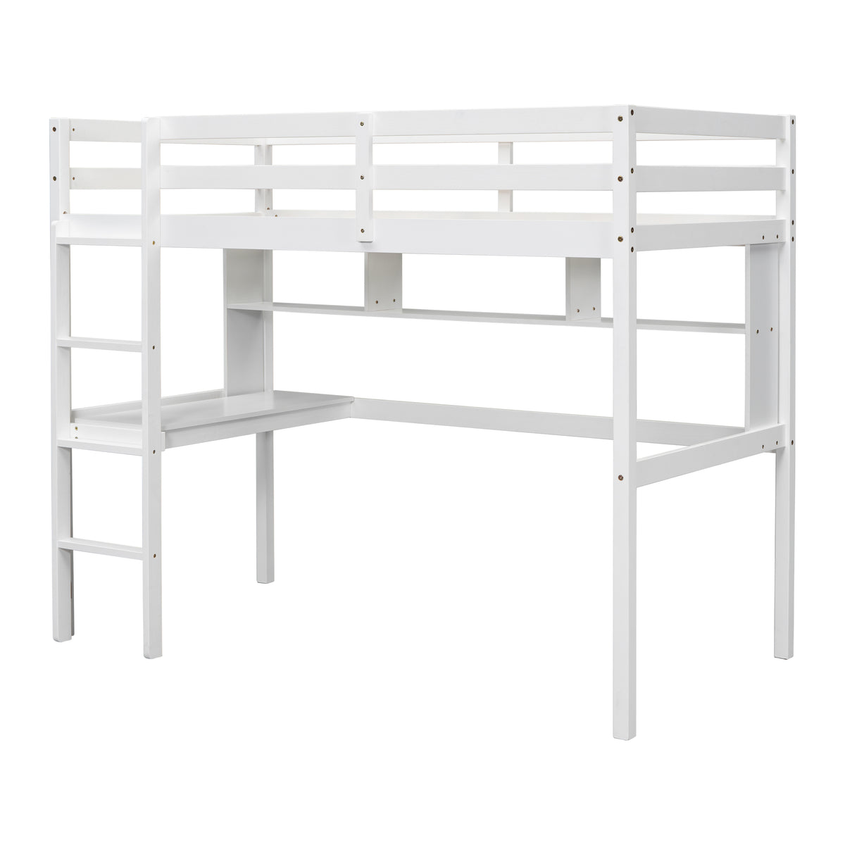 Twin Loft Bed White
