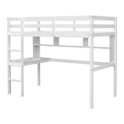 Twin Loft Bed White