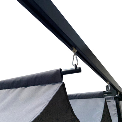 Outdoor Retractable Pergola Gray