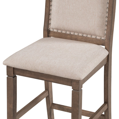 3-Piece Counter Dining Set Brown