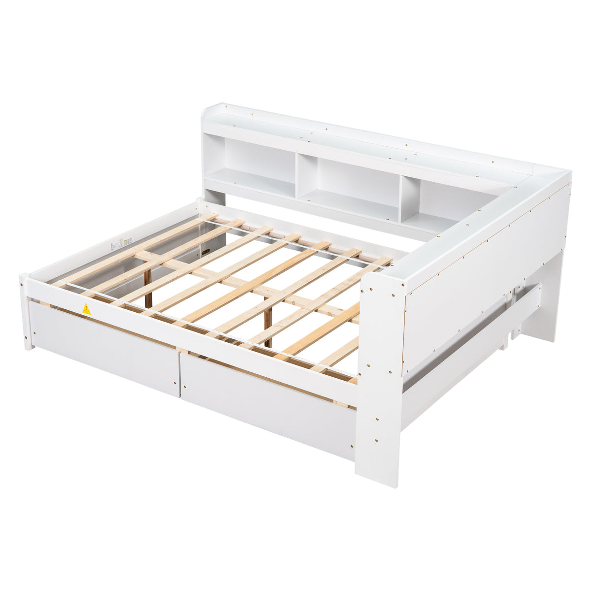 Full Storage Bed White