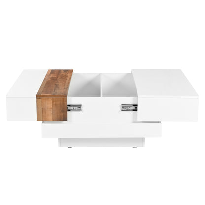 Modern Storage Coffee Table White