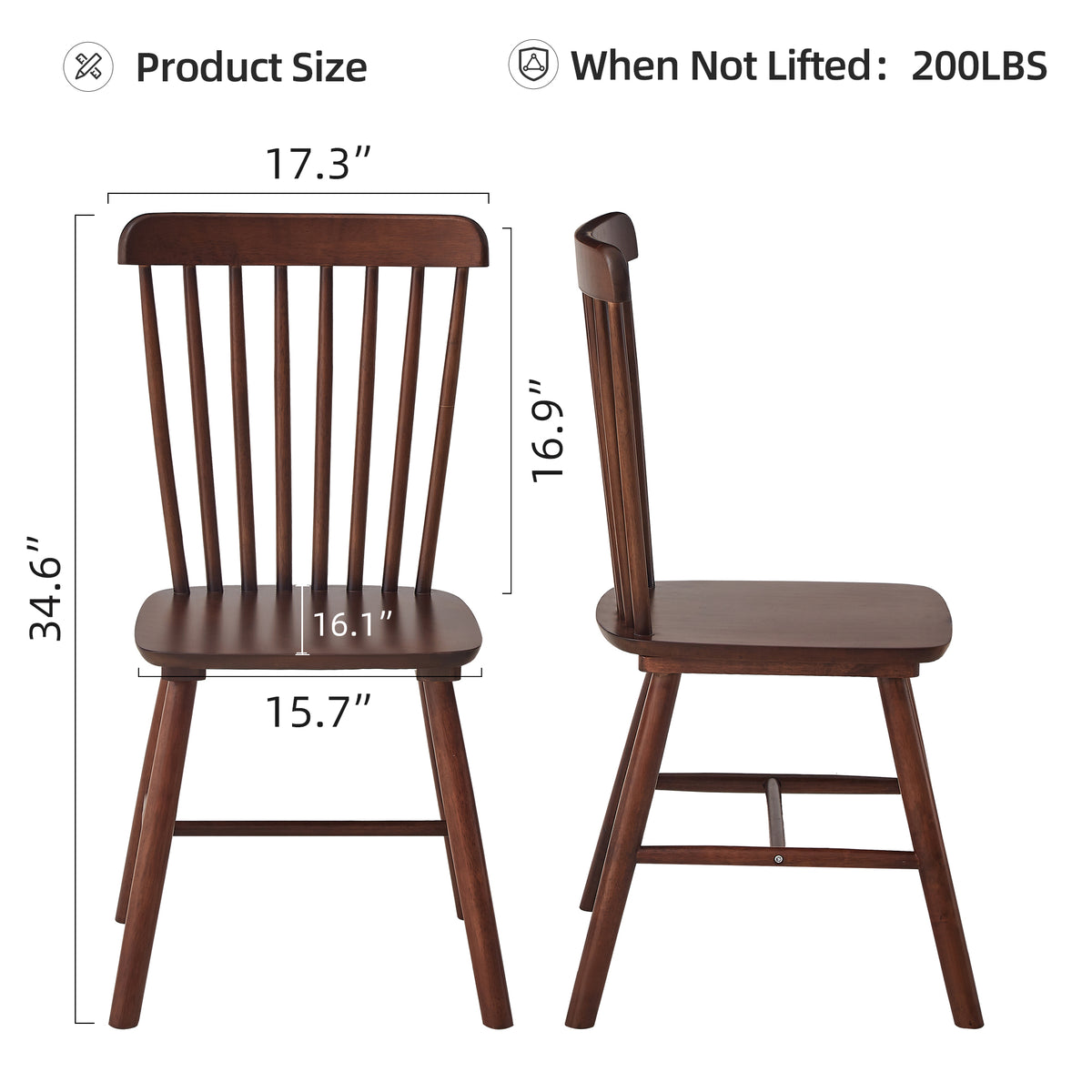Walnut Dining Chair Set