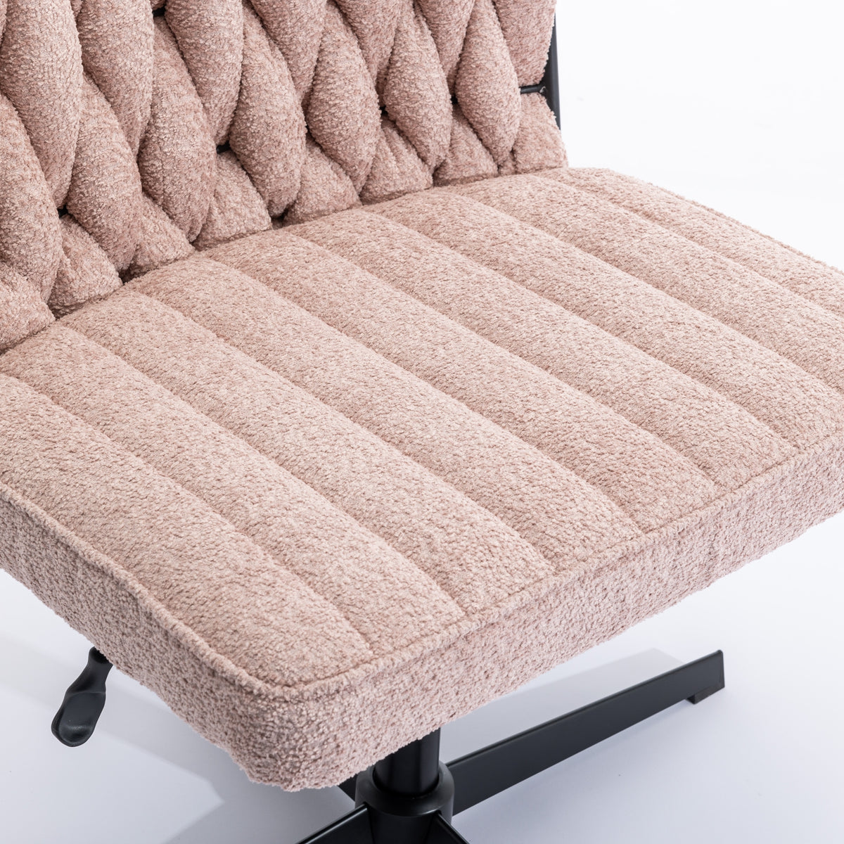Armless Office Chair – Blush Pink