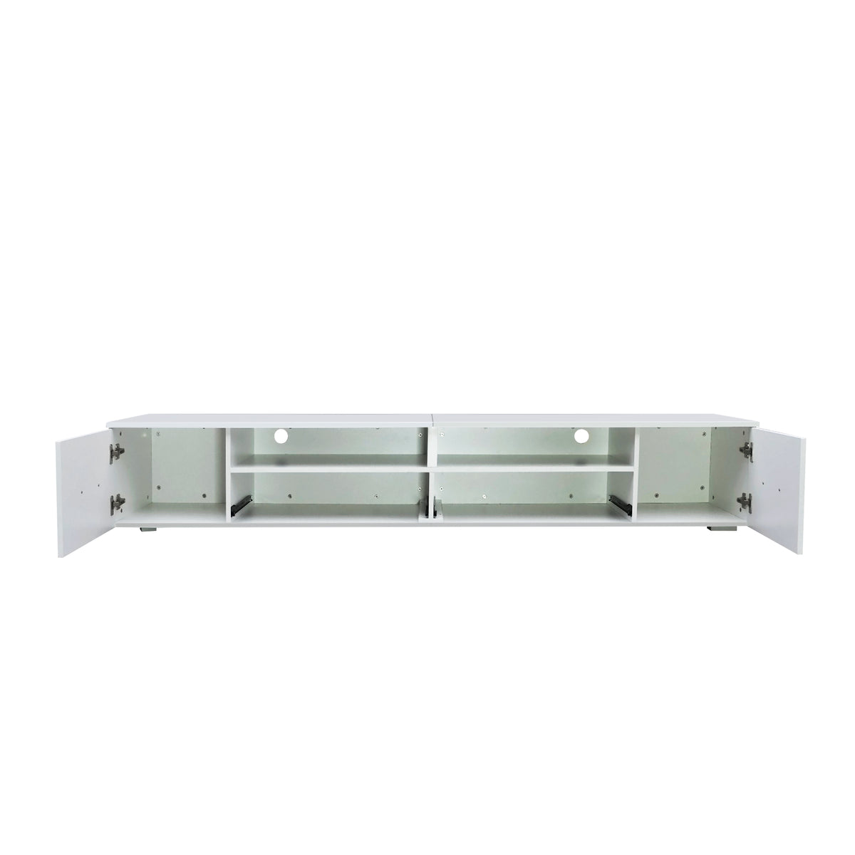 White LED TV Stand – 90”