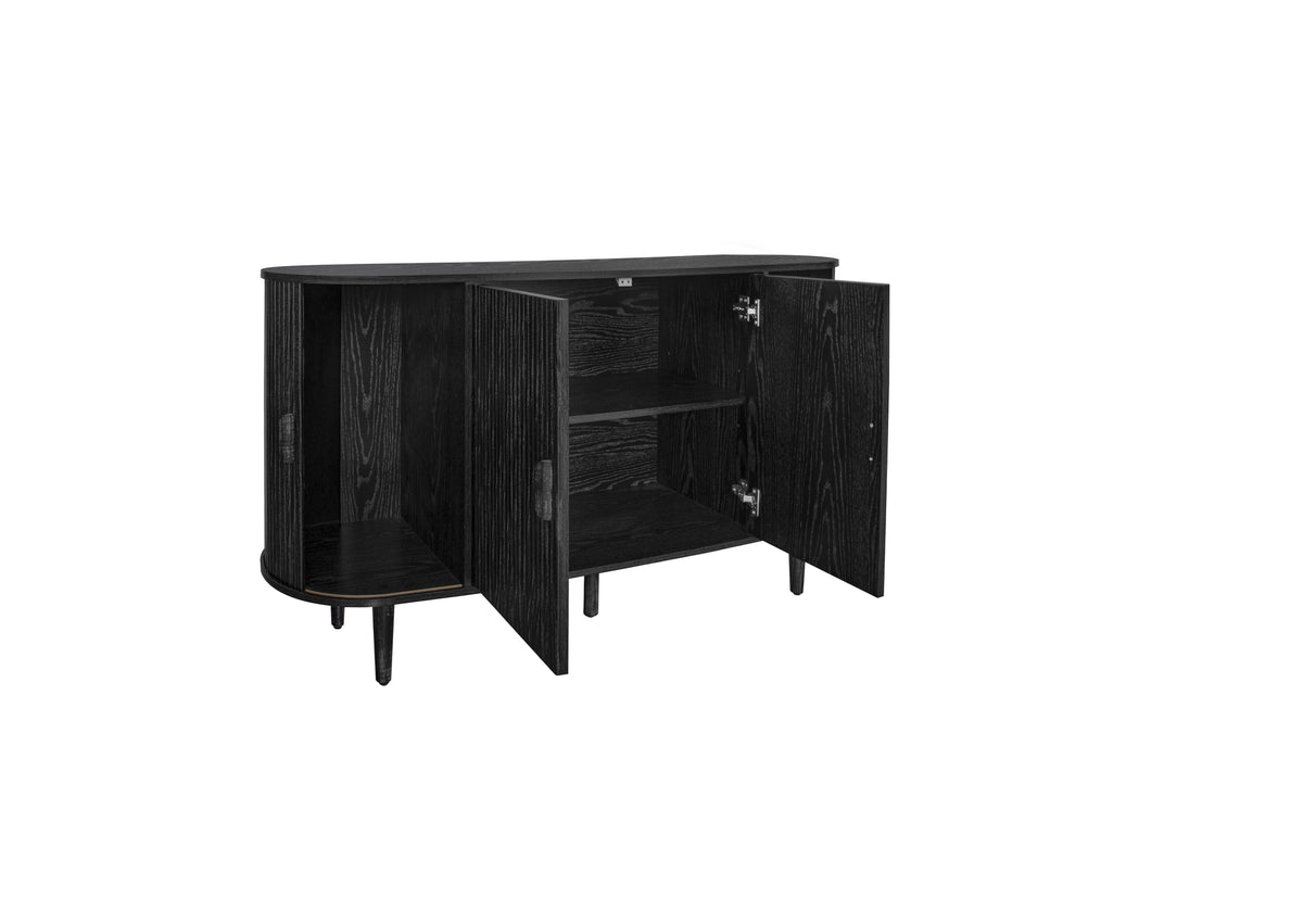 4-Door Accent Cabinet with TV Stand Storage