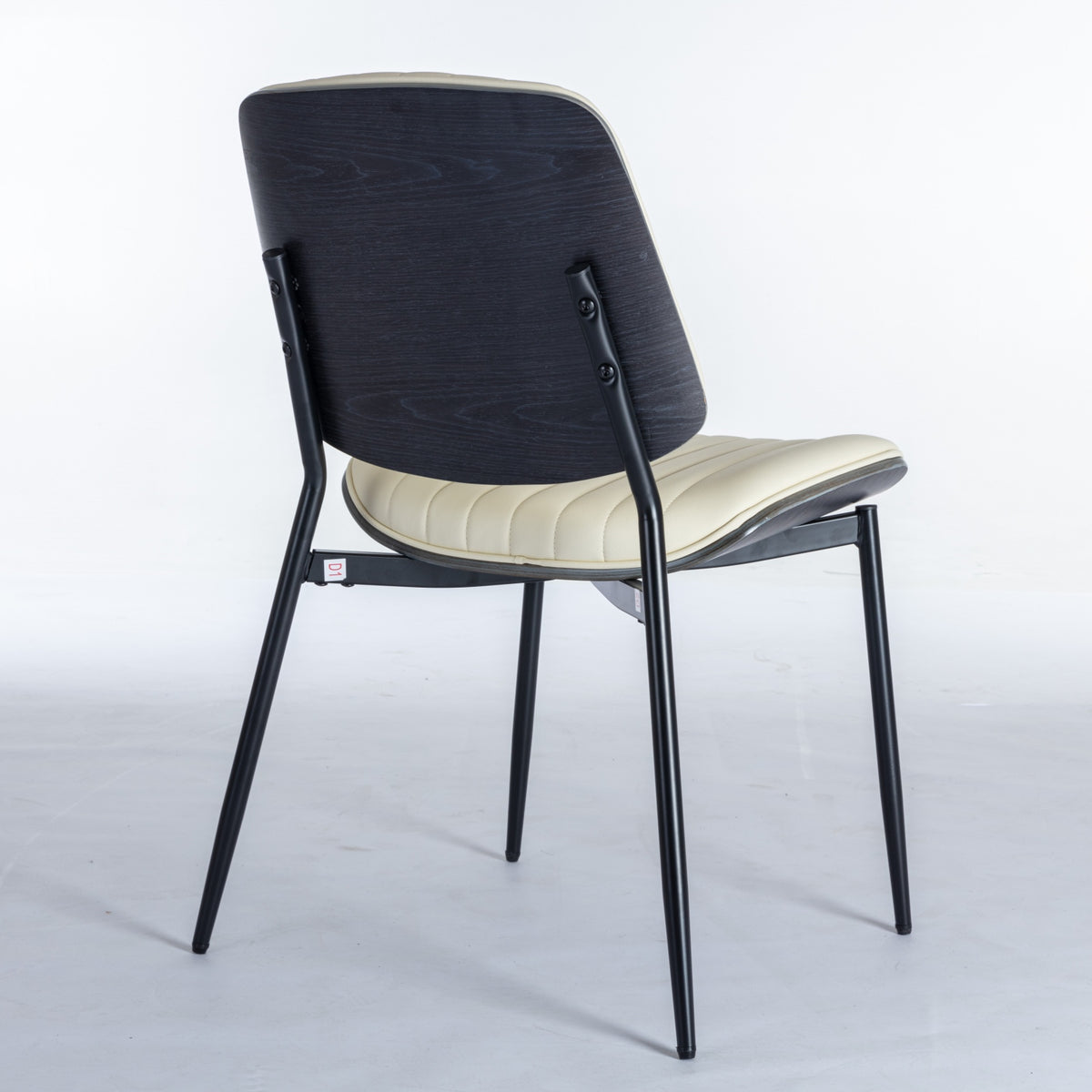 Retro Linen Dining Chairs Set of 2 Beige