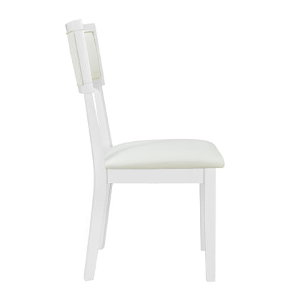 Topmax Farmhouse Dining Set (6 pcs) – White