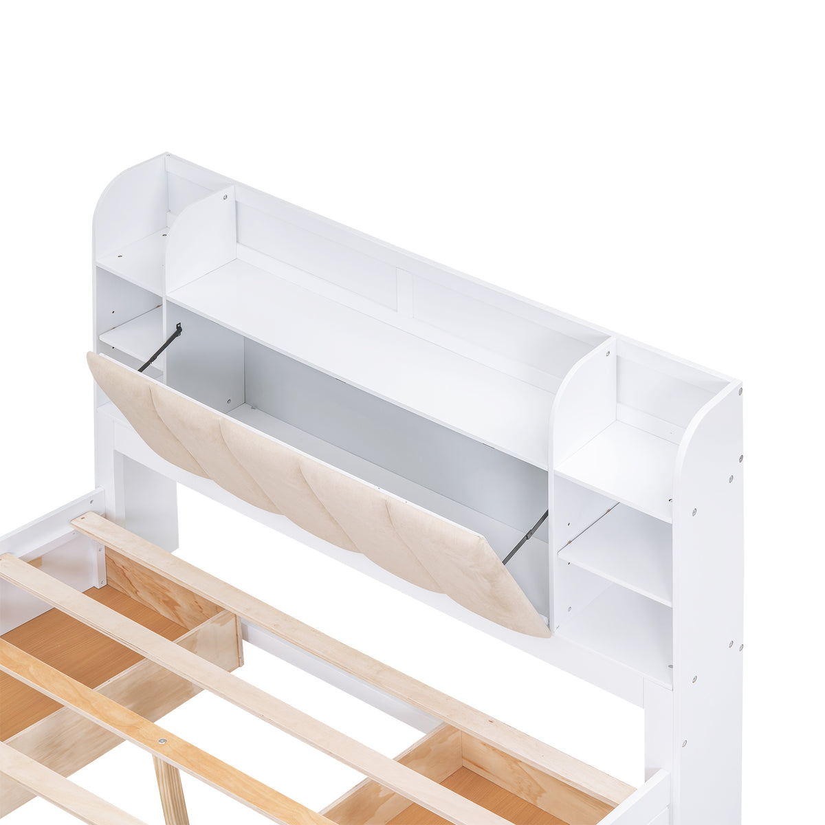 Wood Queen Platform Bed White