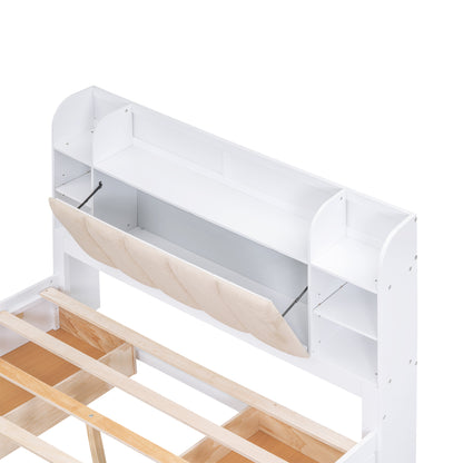 Wood Queen Platform Bed White