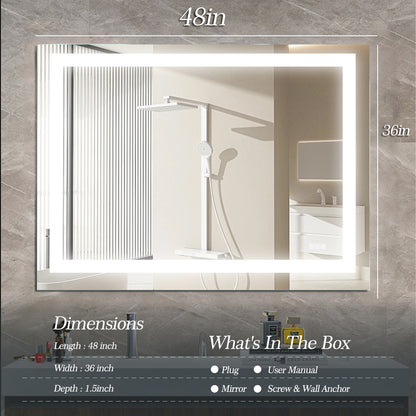 LED Vanity Mirror 48x36