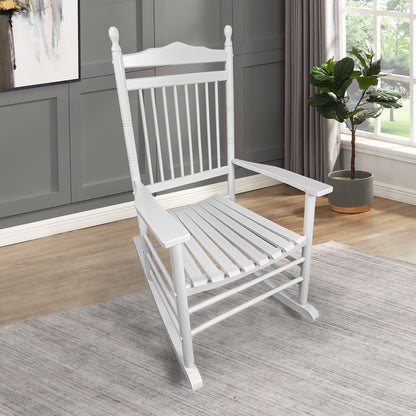 Classic White Porch Rocking Chair