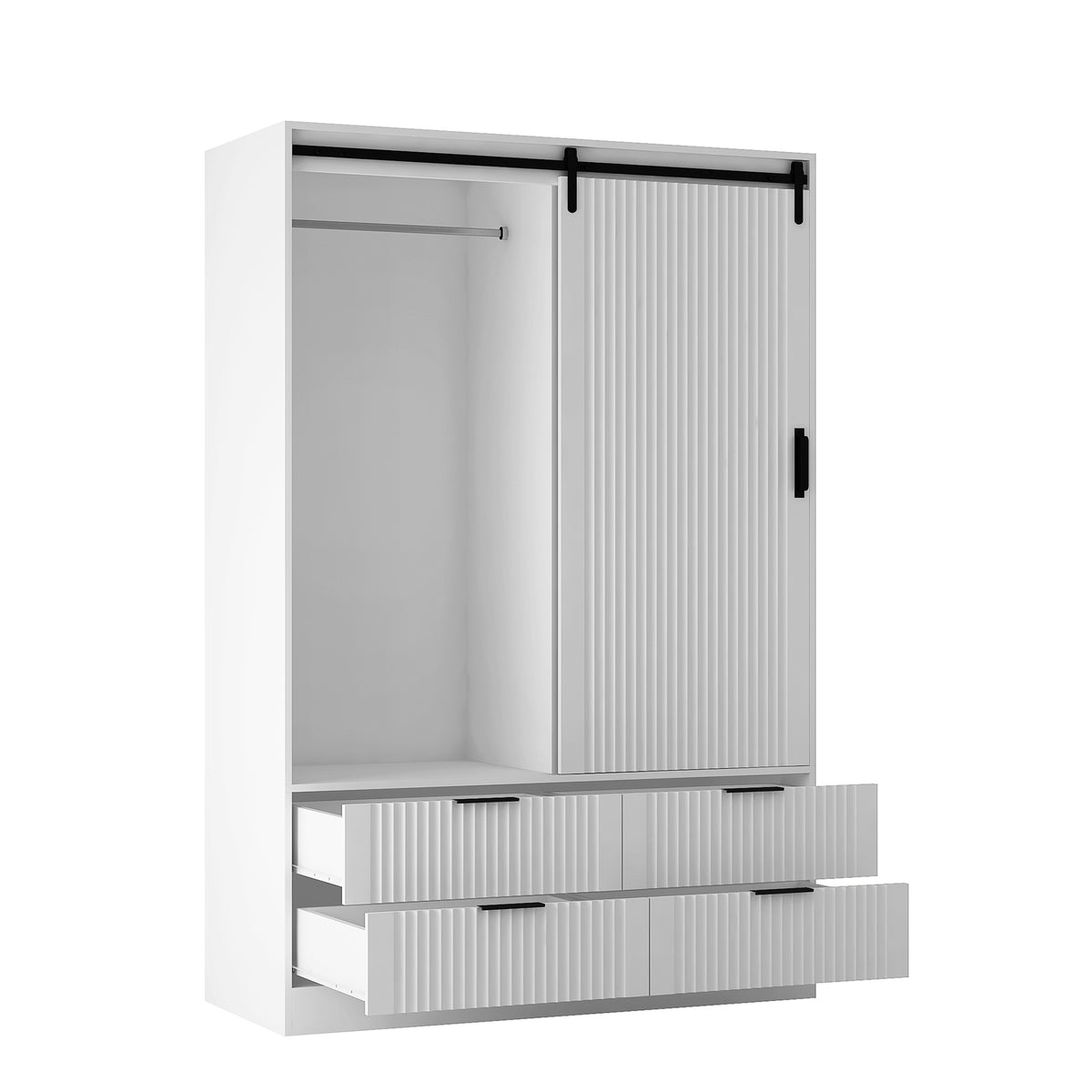 Tall Armoire Wardrobe White