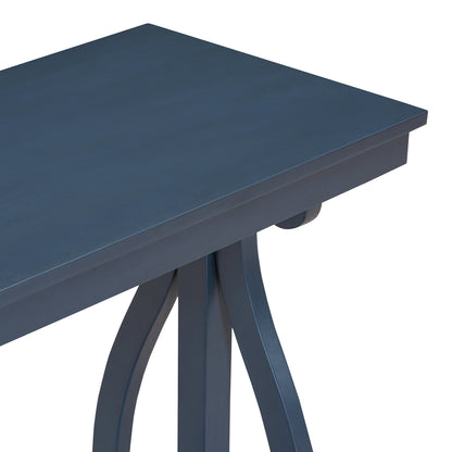 Rustic Console Table 48-Inch Navy Finish