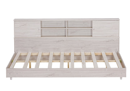 Full Daybed Frame with Bookcases Oak