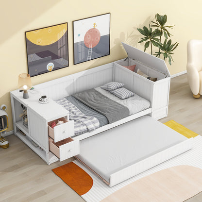 Twin Daybed with Storage White
