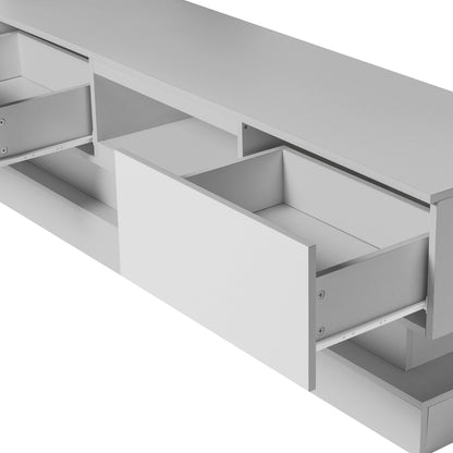 White LED TV Stand High Gloss
