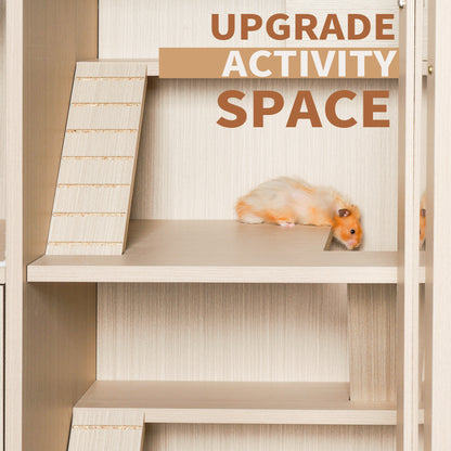 Guinea Pig Cage 4-Layer Wooden Frame X-Large