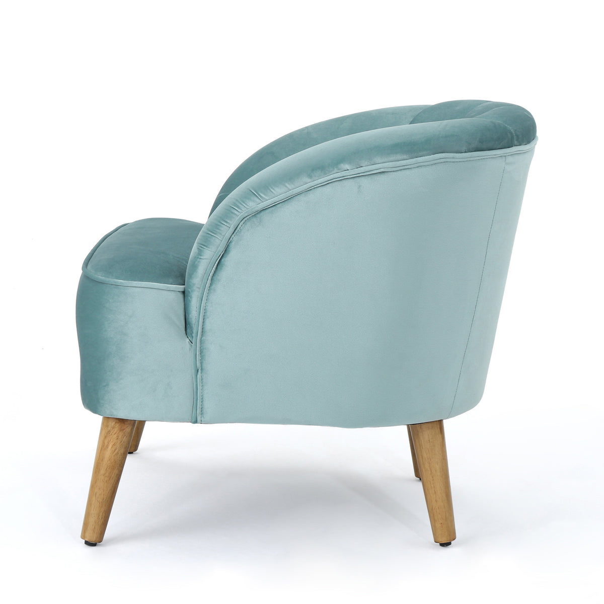 Velvet Accent Chair for Living Rooms Blue