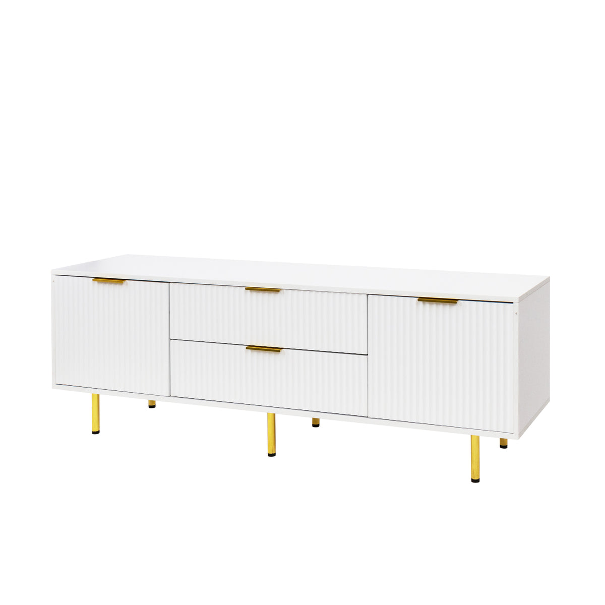 Warm White TV Cabinet – Modern Design