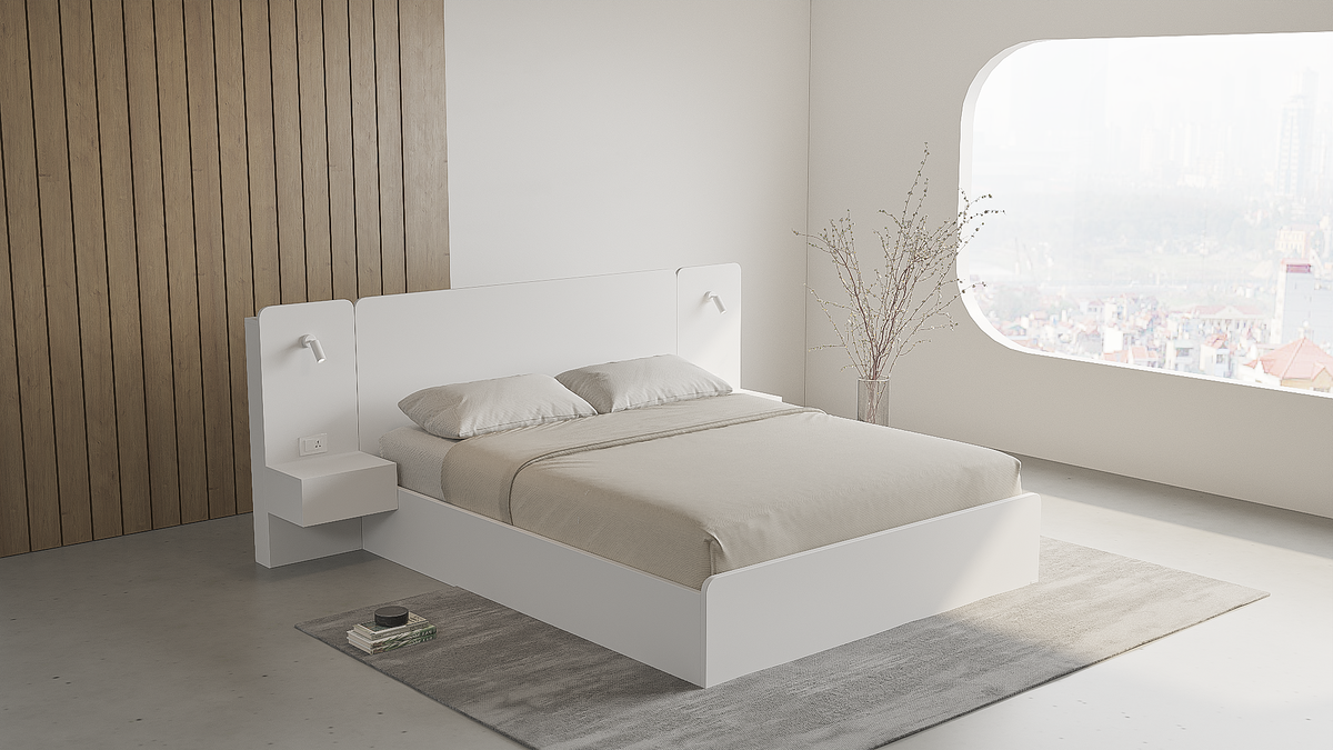 Rander 3-Piece Bedroom Set with Integrated Power & Reading Lamp