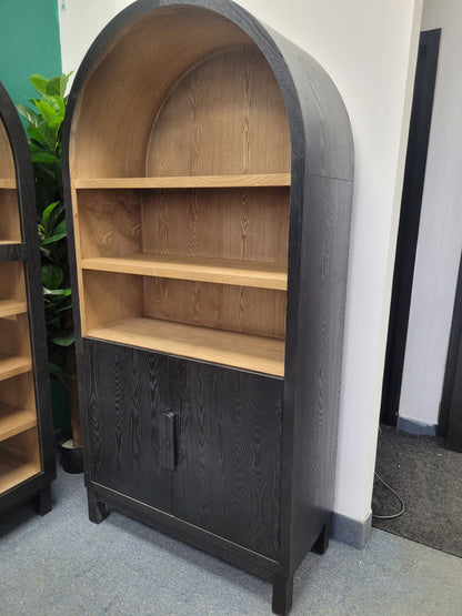 Arco Luxe Arch Cabinet, Black Finish