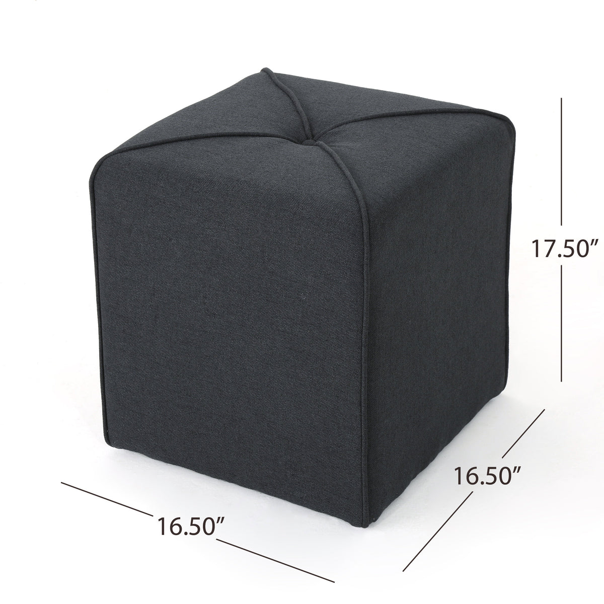 Modern Ottoman with Storage and Wooden Legs