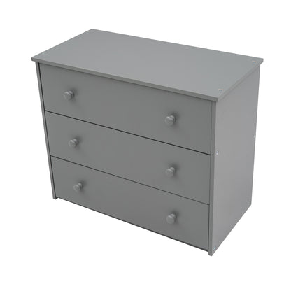 Twin Loft Bed with Desk Gray