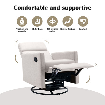 Upholstered Rocker Chair Tan