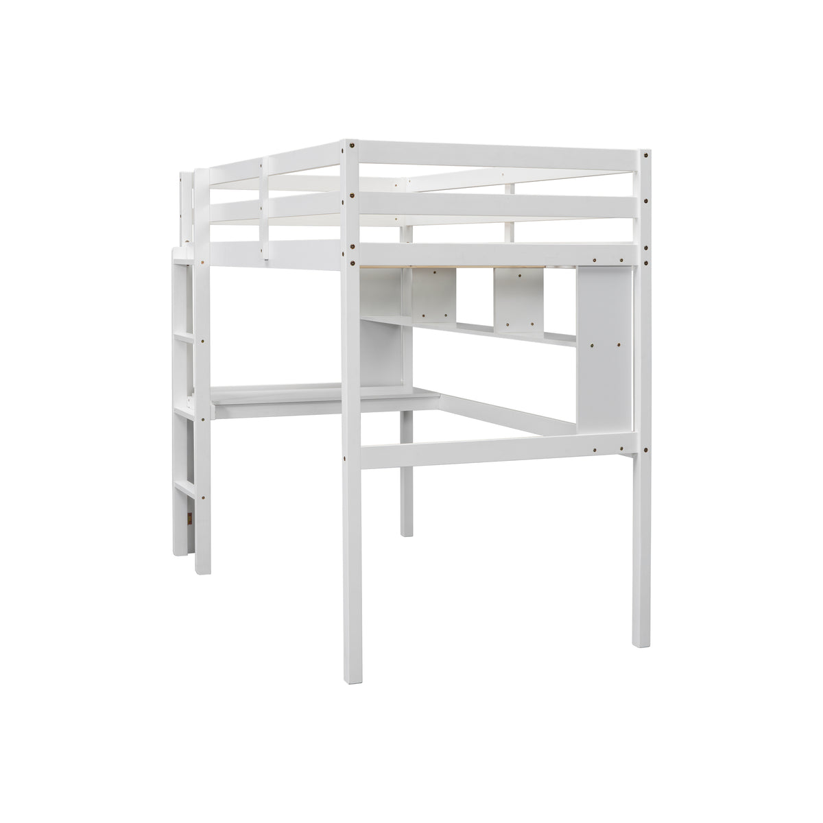 Twin Loft Bed White