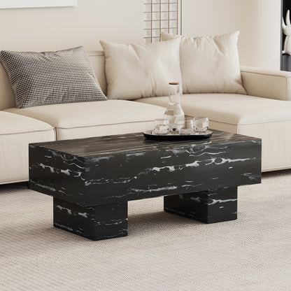 Black Modern Rectangle Coffee Table