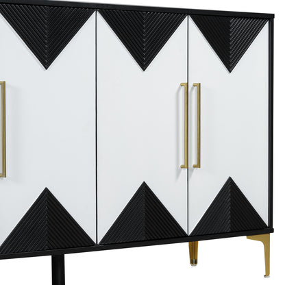 U-Style Four-Door Cabinet Taupe