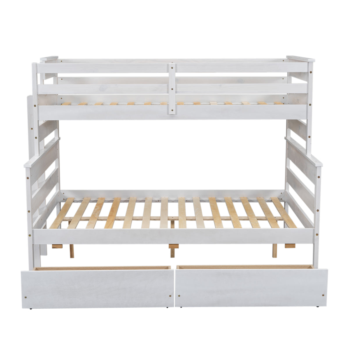 Twin over Full Bunk Bed White