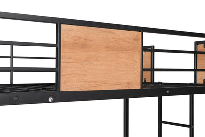 Metal Twin over Full Bunk Bed White