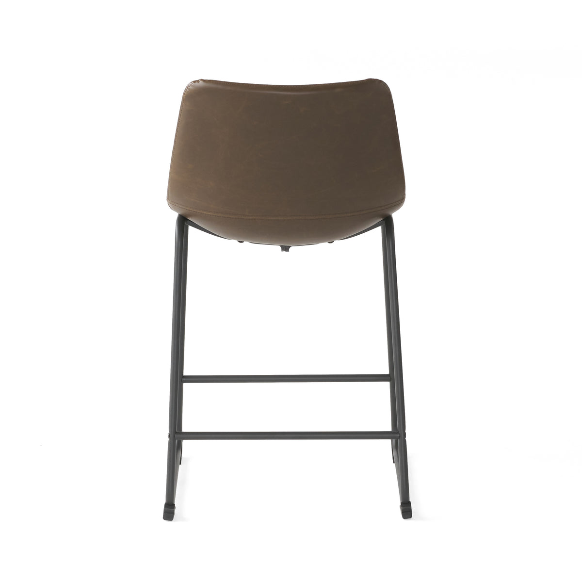 Vintage Brown Counter Stool Set (2 pcs)